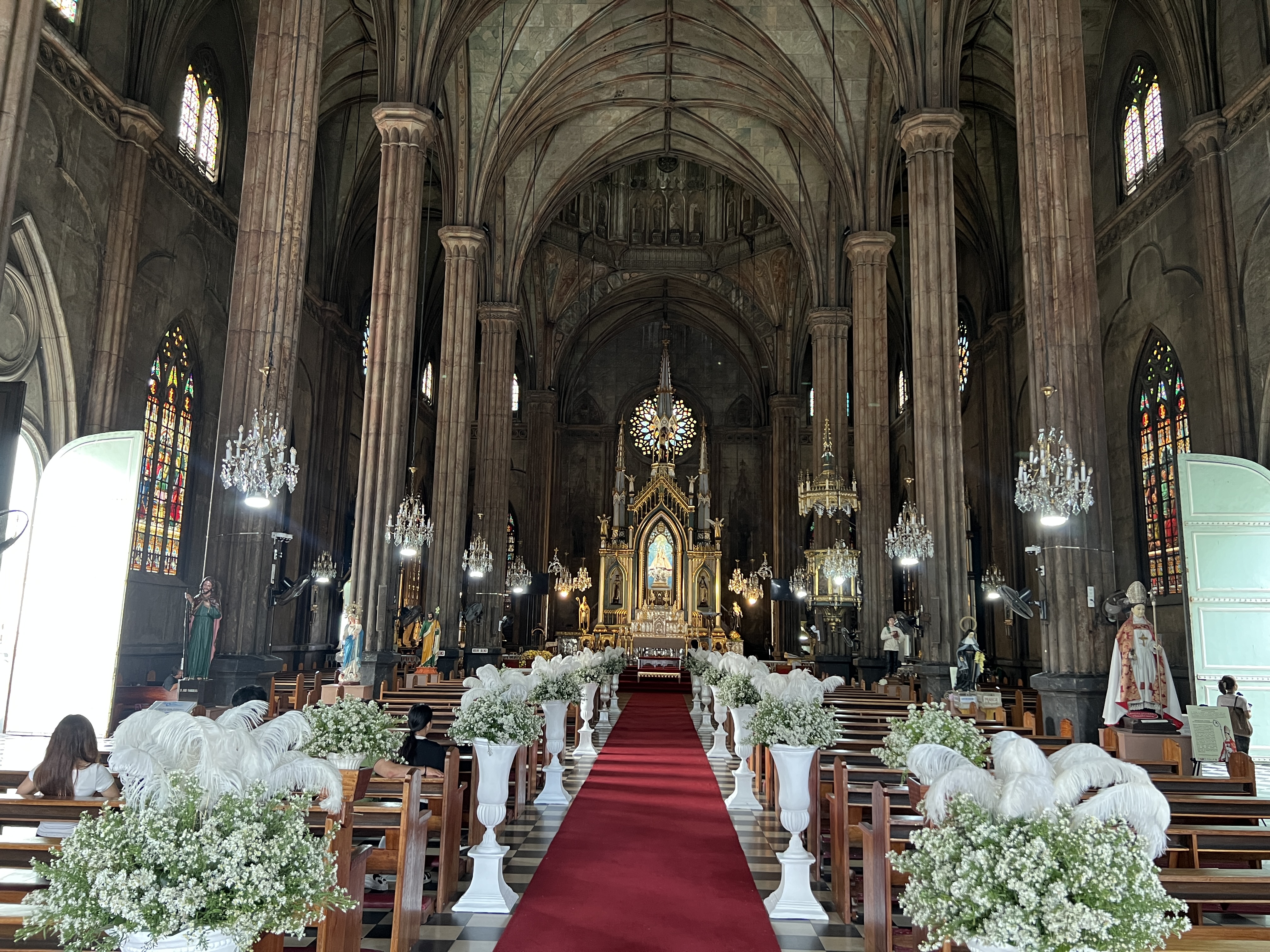 Interior of San Sebastian Basilica